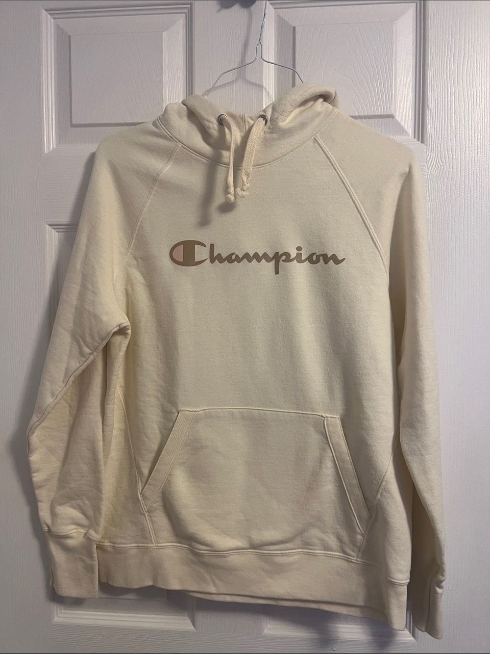 Champion Cream Crewneck Hoodie